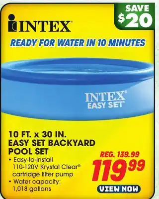 Big 5 Intex 10' x 30 Easy Set Backyard Pool Set offer