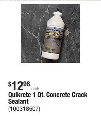The Home Depot Quikrete 1 Qt. Concrete Crack Sealant offer