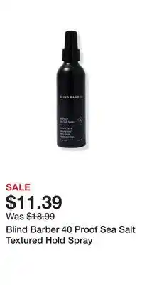 Ulta Beauty Blind Barber 40 Proof Sea Salt Textured Hold Spray offer