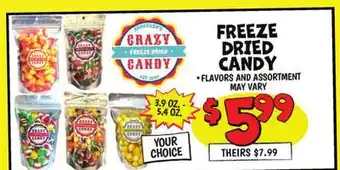 Ollie's FREEZE DRIED CANDY offer