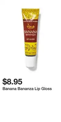 Bath & Body Works Banana Bananza Lip Gloss offer