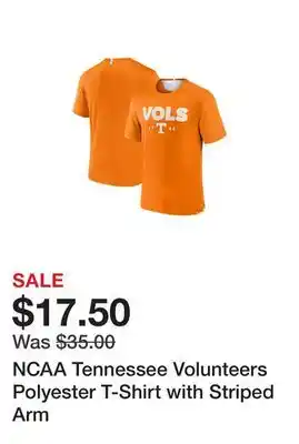 Belk NCAA Tennessee Volunteers Polyester T-Shirt with Striped Arm offer