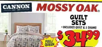 Ollie's MOSSY OAK QUILT SETS offer
