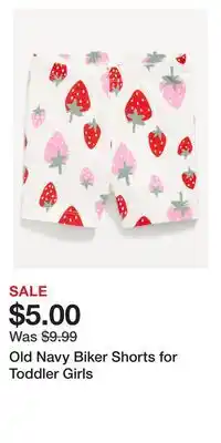 Old Navy Old Navy Biker Shorts for Toddler Girls offer