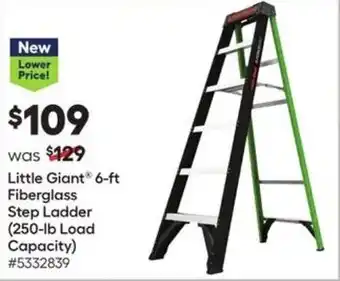 Lowe's Little Giant 6-ft Fiberglass Step Ladder (250-lb Load Capacity) offer