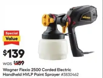 Lowe's Wagner Flexio 2500 Corded Electric Handheld HVLP Paint Sprayer offer