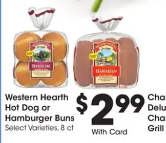 Ralphs Western Hearth Hot Dog or Hamburger Buns offer