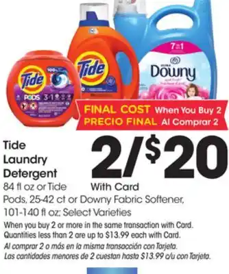 Ralphs Tide Laundry Detergent offer