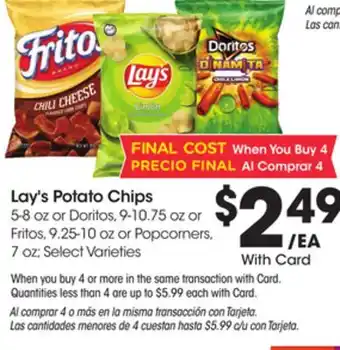 Ralphs Lay's Potato Chips offer