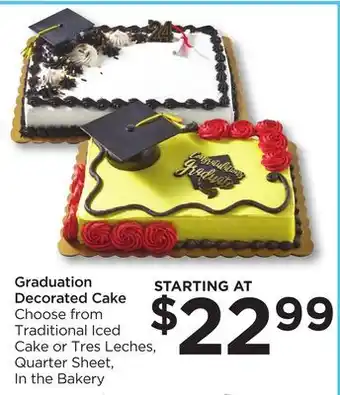Food 4 Less Graduation Decorated Cake offer