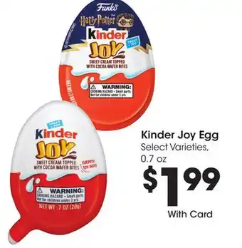 Ralphs Kinder Joy Egg offer