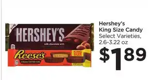 Food 4 Less Hershey's King Size Candy offer