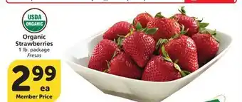 Albertsons Organic Strawberries offer