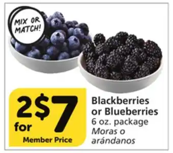 Albertsons Blackberries or Blueberries offer