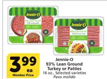 Albertsons Jennie-O 93% Lean Ground Turkey or Patties offer