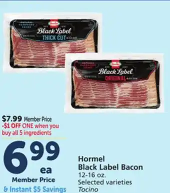 Albertsons Hormel Black Label Bacon offer