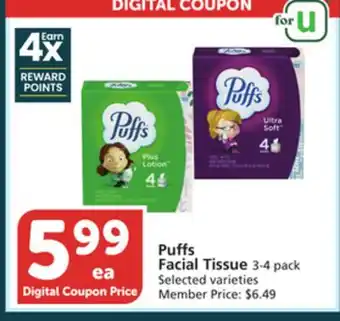 Albertsons Puffs Facial Tissue offer