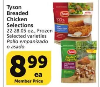 Vons Tyson Breaded Chicken Selections offer