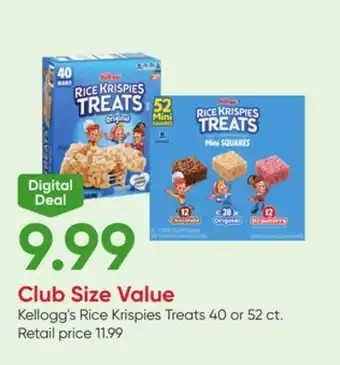 Stater Bros Kellogg's Rice Krispies Treats offer