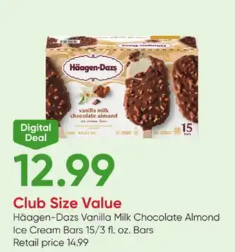 Stater Bros Häagen-Dazs Vanilla Milk Chocolate Almond Ice Cream Bars offer