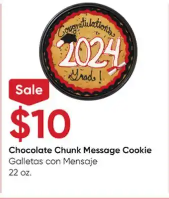Stater Bros Chocolate Chunk Message Cookie offer