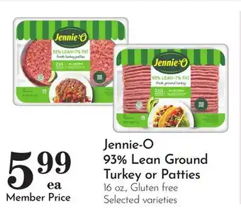 Pavilions Jennie-O 93% Lean Ground Turkey or Patties offer