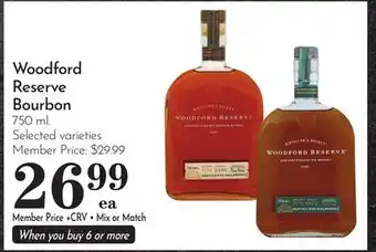 Pavilions Woodford Reserve Bourbon offer
