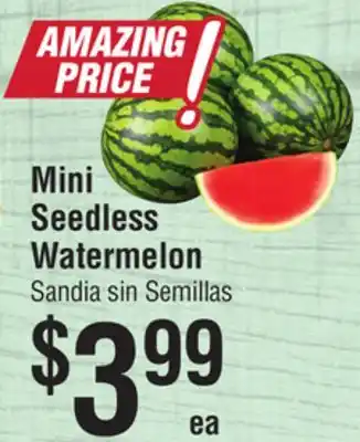 Smart & Final Mini Seedless Watermelon offer