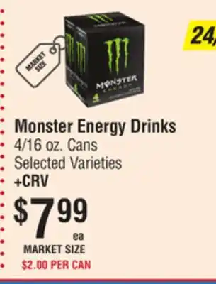 Smart & Final Monster Energy Drinks offer