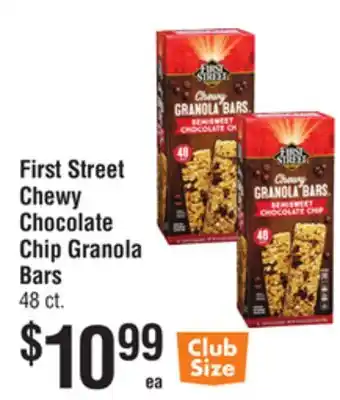 Smart & Final First Street Chewy Chocolate Chip Granola Bars offer