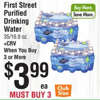 Smart & Final First Street Purified Drinking Water offer