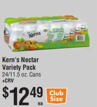 Smart & Final Kern's Nectar Variety Pack offer