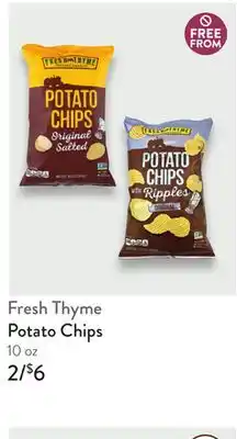 Fresh Thyme Fresh Thyme Potato Chips offer