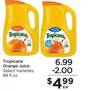 Food 4 Less Tropicana Orange Juice offer