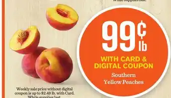 Mariano's Southern Yellow Peaches offer
