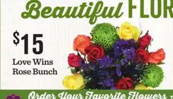 Mariano's Love Wins Rose Bunch offer