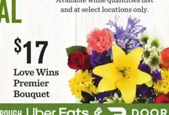 Mariano's Love Wins Premier Bouquet offer