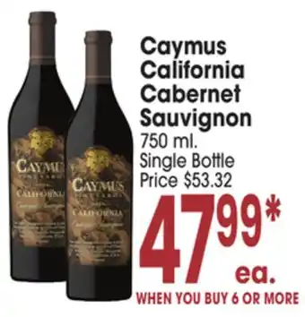 Jewel-Osco Caymus California Cabernet Sauvignon offer