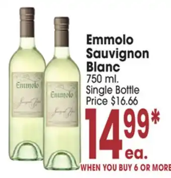 Jewel-Osco Emmolo Sauvignon Blanc offer
