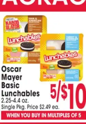 Jewel-Osco Oscar Mayer Basic Lunchables offer