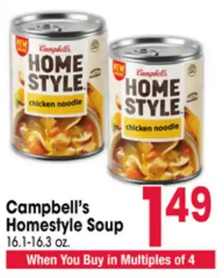 Jewel-Osco Campbell's Homestyle Soup offer