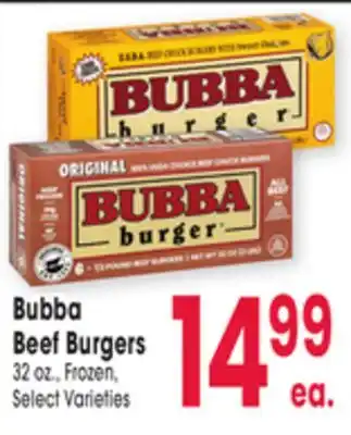 Jewel-Osco Bubba Beef Burgers offer