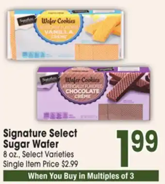 Jewel-Osco Signature Select Sugar Wafer offer
