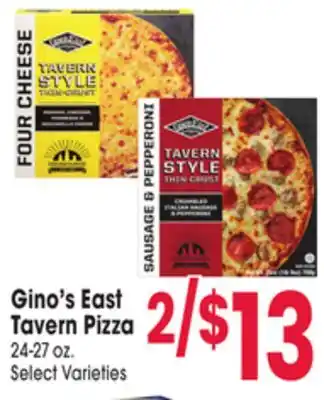 Jewel-Osco Gino's East Tavern Pizza offer