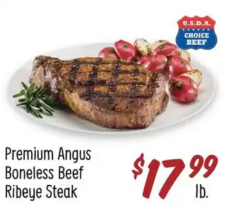 Sprouts Farmers Market Premium Angus Boneless Beef Ribeye Steak offer