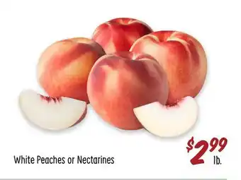 Sprouts Farmers Market White Peaches or Nectarines offer