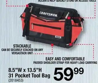 Ace Hardware 8.5W x 13.5H 31 Pocket Tool Bag offer