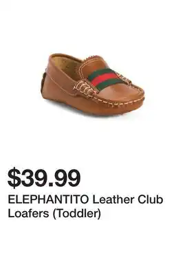 Marshalls ELEPHANTITO Leather Club Loafers (Toddler) offer