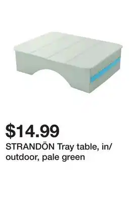 Ikea STRANDÖN Tray table, in/outdoor, pale green offer