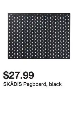 Ikea SKÅDIS Pegboard, black offer